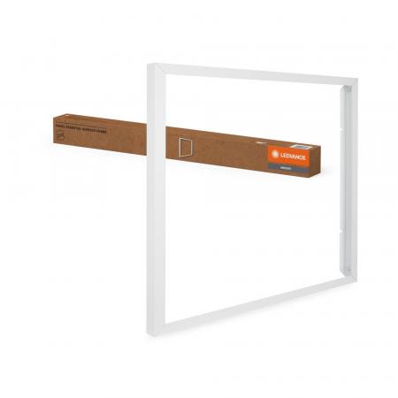 LEDVANCE PANEL ESSENTIAL 600×600mm Surface Frame Aufbaurahmen für LED-Panels Weiß Aluminium 50mm